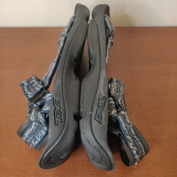 Teva Men's Shoes Sandals Size 11 Outdoor Hook & Loop Blue Gray Straps. - Picture 5 of 7